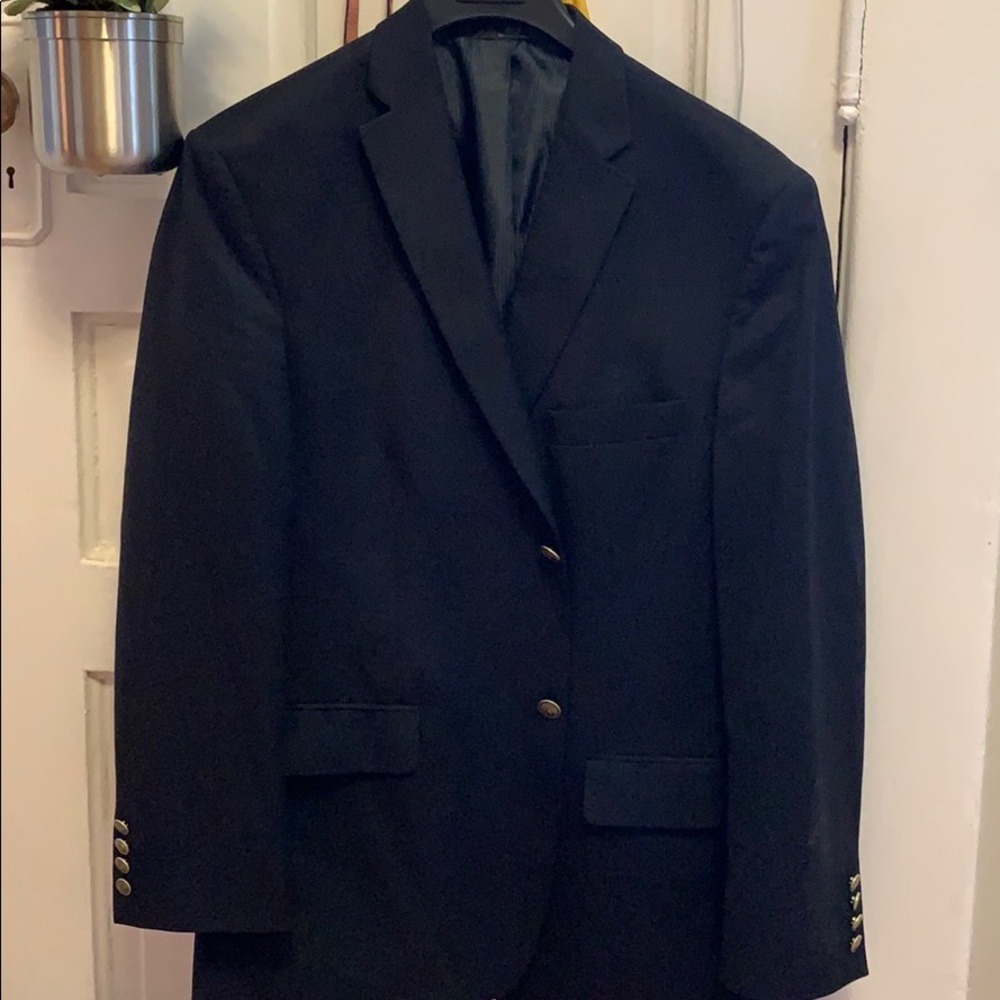 Haggar classic navy blue blazer/sport coat